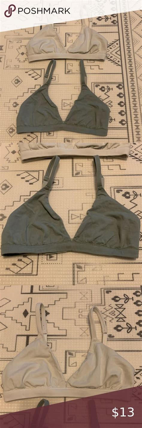 Cream Color Skims Cotton Jersey Triangle Bras Size S Triangle Bra