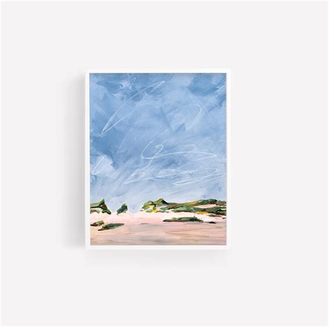 Beach Dunes Art Print, Abstract Landscape, Coastal Landscape, Modern ...