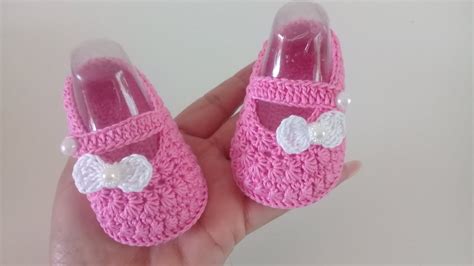 Zapatitos Tejidos A Crochet Paso A Paso Modelo Jazmin 0 A 3 Meses