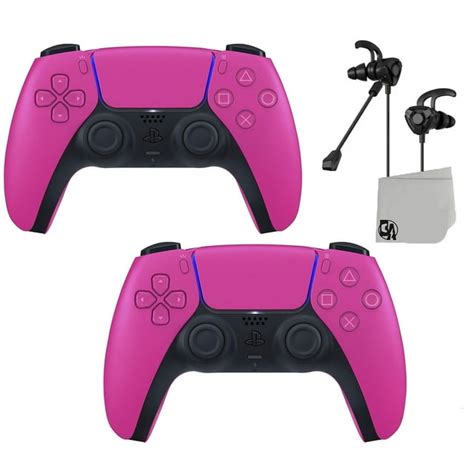 PlayStation 5 Wireless 2 Controller Bundle - Pink DualSense - Like New With Earbuds BOLT AXTION ...