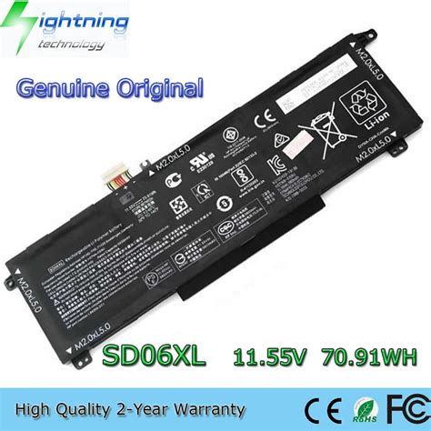 New Genuine Original Sd Xl V Wh Laptop Battery For Hp Omen