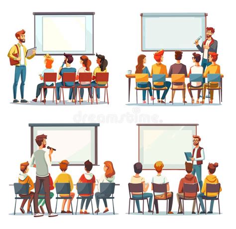 Student Group Presentation Cartoon