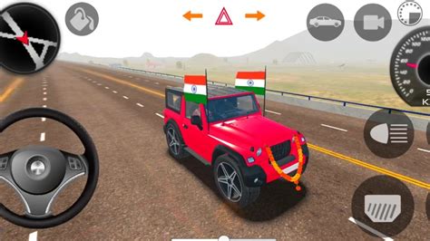 Dollar Song Modified Mahindra Red Thar😈 Indian Cars Simulator 3d