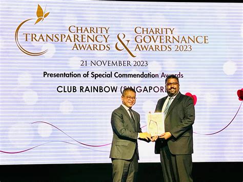 Charity Transparency Award 2023 — Club Rainbow (Singapore)