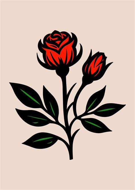 Rose Flower Poster Picture Metal Print Paint By Imad Madd Displate