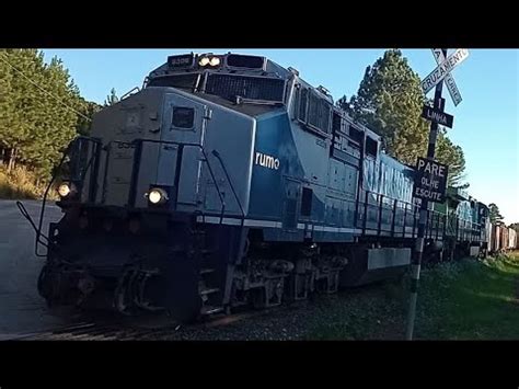 Trem Vazio Dupla De Dash Rumo Brado Em Lro Rio Negro