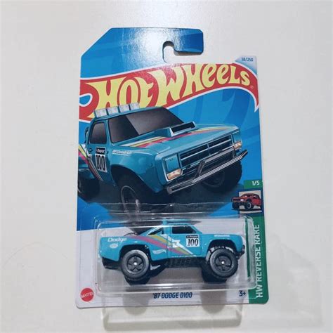 HOT WHEELS 87 DODGE D100 HW REVERSE RAKE H CASE 2024 5 90 PicClick AU