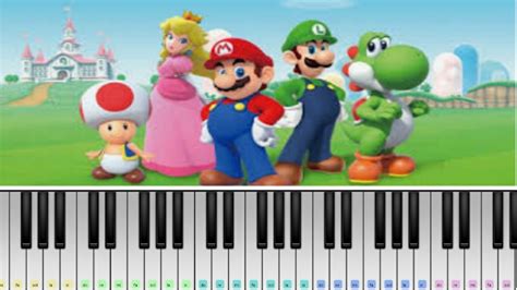 Super Mario Theme Piano Tutorial Youtube