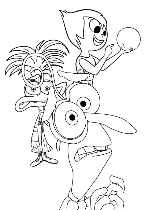 Ansiedade Divertidamente Para Colorir