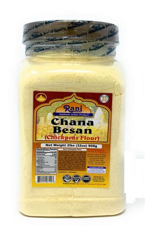 Rani Chana Besan Chickpeas Flour Gram Pet Jar Lb Oz All