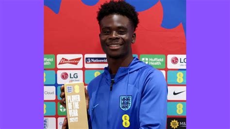 Saka Wins Englands Best Player Of The Year Award