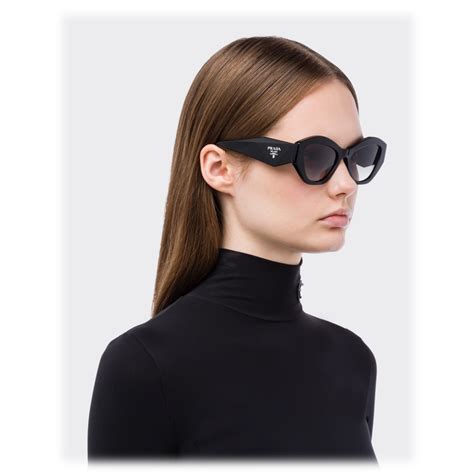 Prada Prada Symbole Geometric Sunglasses Black Gradient Anthracite Prada Collection