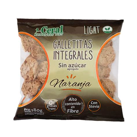 Ceral Galletitas Integral Con Stevia Naranja X Gr Shop Diabeclub