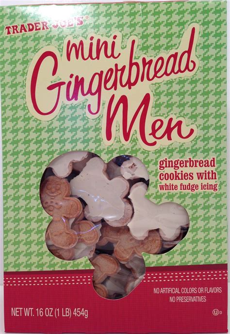 Trader Joe S Mini Gingerbread Men Cookies With White Fudge Icing