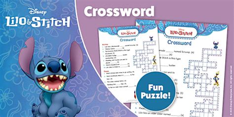 Lilo And Stitch Crossword Puzzle