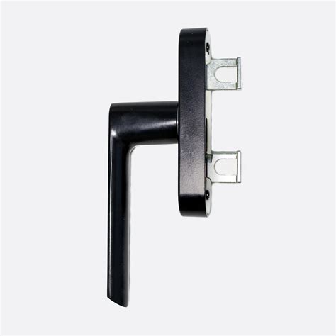 Schuco Handle 269529 With External Mechanics 2 Forks Pull Left Black