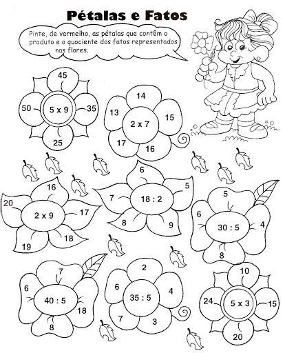 Divertida Atividade De Matemática 4 Ano Multiplicação - Ensinando com Carinho: Atividades de Matemática 4º ano | Atividades de ...