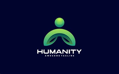 Humanity Color Gradient Logo Style 261421 Templatemonster