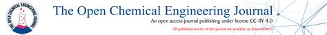The Open Chemical Engineering Journal - Home Page