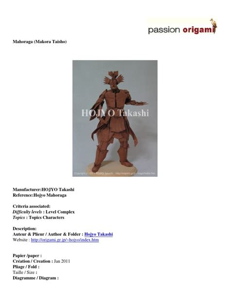Mahoraga Origami By Hojyo Takashi Pdf
