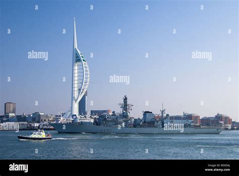 Hms Westminster A Type 23 Frigate Returning To Portsmouth Naval Base