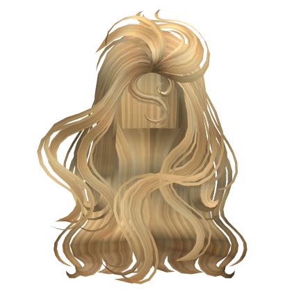 Long Mermaid Flowy Hair In Golden Blonde Roblox