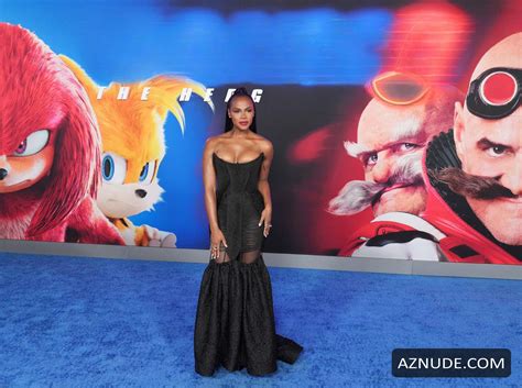 Tika Sumpter Sexy Flaunts Her Hot Cleavage At Sonic The Hedgehog Premiere In Los Angeles AZNude