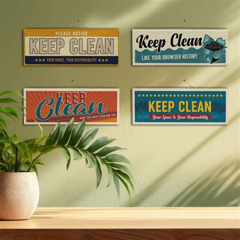 Jual Keep Clean Sign Board Di Seller Kayugraphy Padangsambian Kota