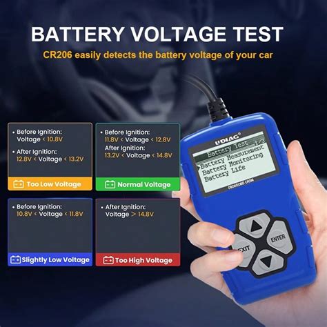 Udiag Udiag Cr Obd Scanner Teste De Bateria Ferramenta De