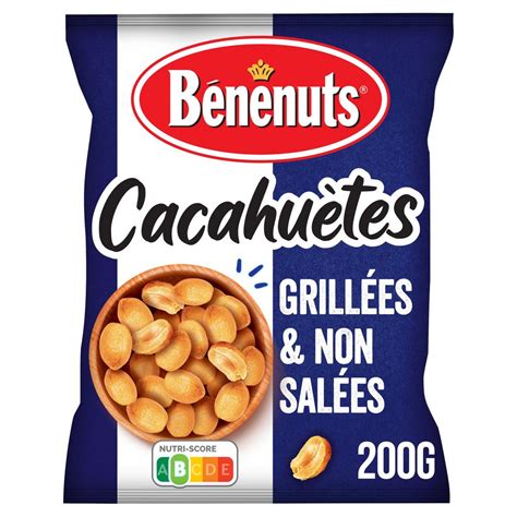 Benenuts Cacahu Tes Non Sal Es G Pas Cher Auchan Fr