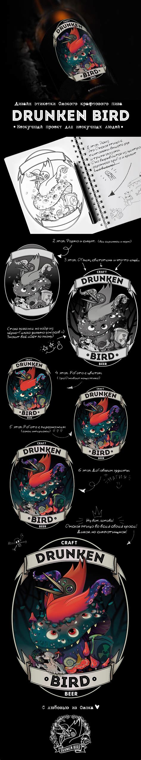 Дизайн этикетки для крафтового пива :: Behance