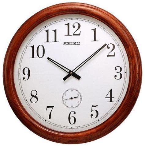 Настенные часы Seiko QXA155B из дерева, 50 см купить c доставкой на ...