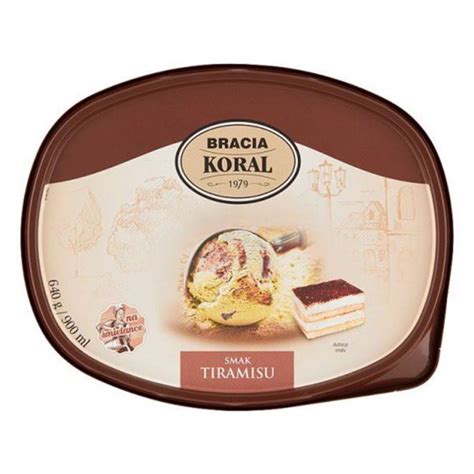 Bracia Koral Lody Jak Dawniej Lody Tiramisu 900ml Torimpex Toruń