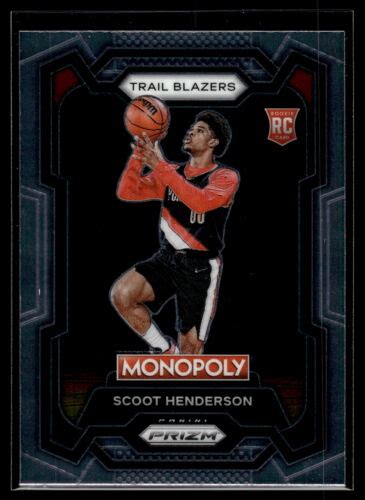 Scoot Henderson 2023 24 Panini Prizm Monopoly Basketball Rookie Card