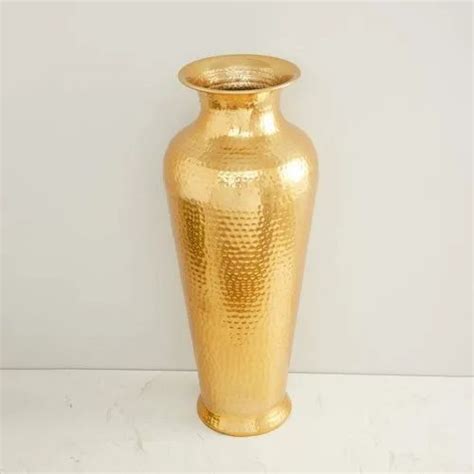 Polished Brass Round Vase Gold At Rs 995 In Moradabad Id 22080377012