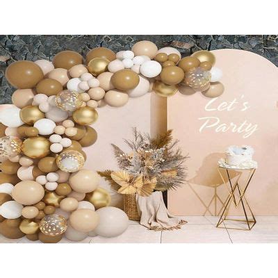 164pcs Brown Nude Balloons Garland Kit For Woodland Jungle And Teddy Bear Themed Birthday