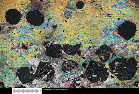 Garnet Mica Shist Thin Section