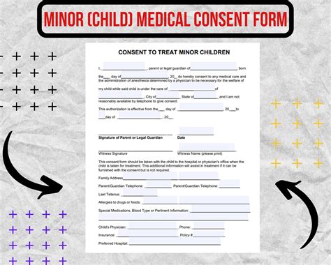 Medical Consent Form For Minors Examples
