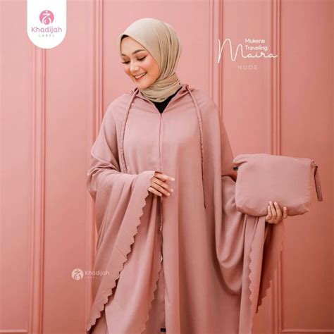 Jual Mukena Maira Nude By Khadijah Label Polos Original Standar Shopee Indonesia
