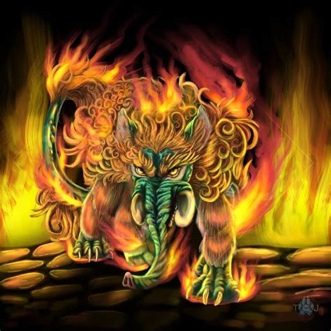 Baku - Chinese mythology by TayloRJadeDigAnimals on DeviantArt