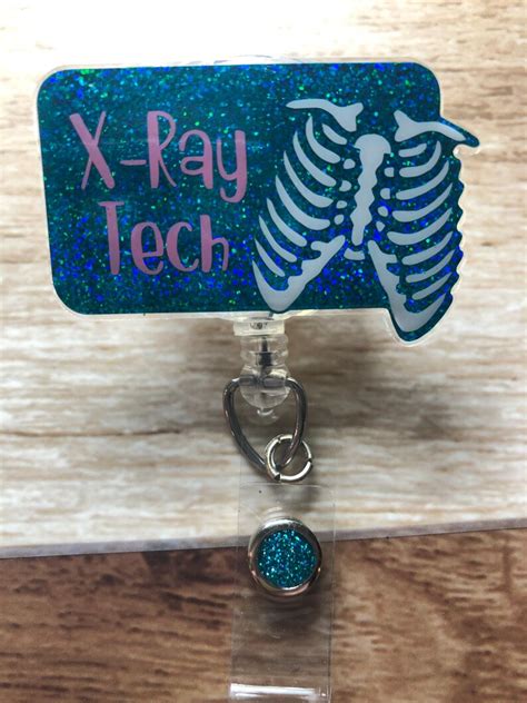 X Ray Tech Badge Reel Radiology Radiólogo Xray Tech Chest Etsy