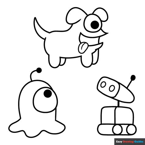 Among Us Pets Coloring Page | Easy Drawing Guides