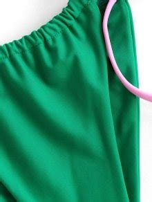 40 OFF 2020 ZAFUL Contrast Strap O Ring String Bikini Swimwear In