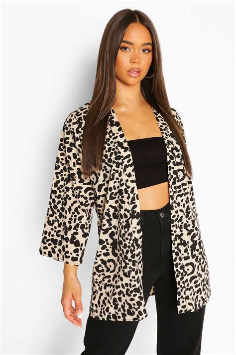 Leopard Print Kimono Boohoo