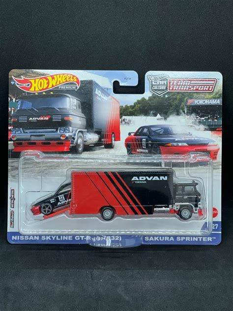 Hot Wheels Team Transport Nissan Skyline Gt R Bnr Sakura Sprinter Carshoping