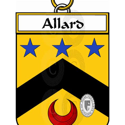 allard family heraldry genealogy coat  arms allard
