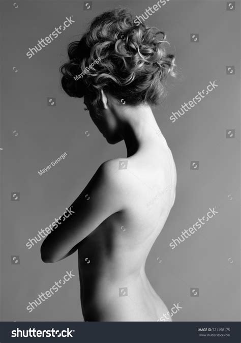 Black White Portrait Sensual Nude Woman Stock Photo Shutterstock