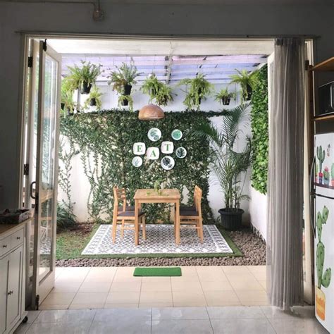 model teras belakang rumah minimalis  nyaman terbaru