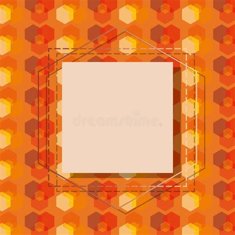 Square Frame Elegant Label Template Stock Illustration Illustration