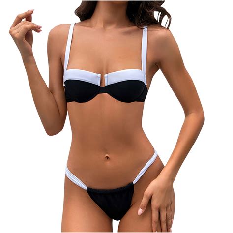 Lyxssbyx Bikini Sets For Women Women S Sexy Print Swimwear Two Piece Slim Swimsuit Bikini
